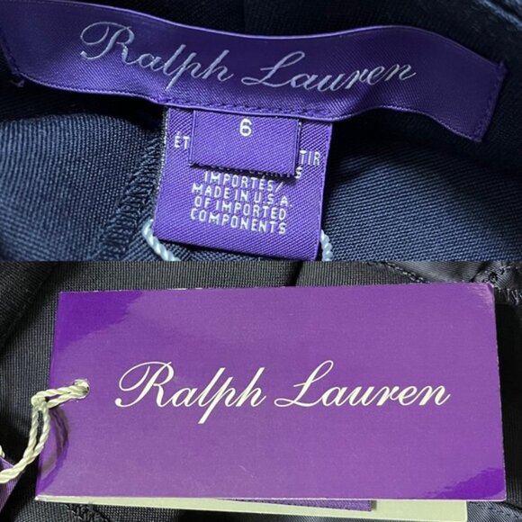 NWT Ralph Lauren Purple Label Trousers Pants in Navy Size 6 - Picture 9 of 11